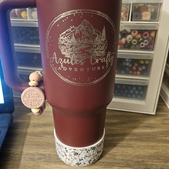 NWT Do Something Today for a Better Tomorrow Pink Heart  Tumbler Cup Charm - Picture 2 of 2